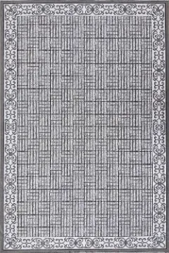 گلیم ماشینی جزیره کد 917 زمینه نقره ای (غیربرجسته)