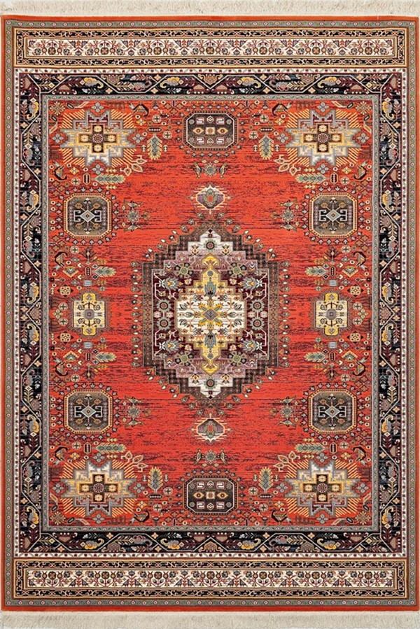 فرش ستاره کویر یزد 700 شانه کلکسیون شاهکار نوین کد N120 زمینه 2549 (غیربرجسته)