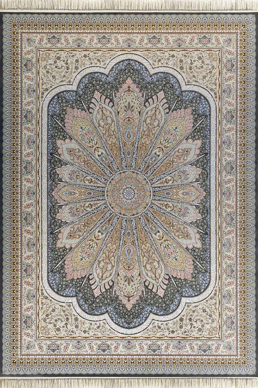 فرش سعدی 1500 شانه کلکسیون مینیاتور کد D1560 (رنگبندی متنوع)