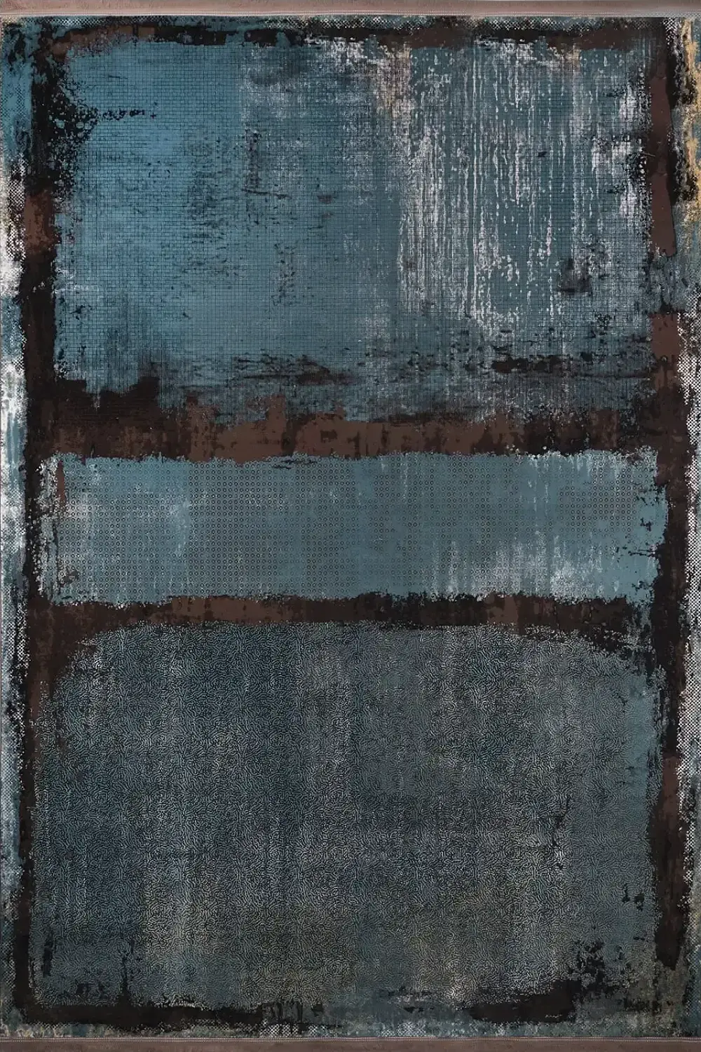 فرش بهشتی 1200 شانه کلکسیون لاوین کد 279 زمینه آبی (برجسته)