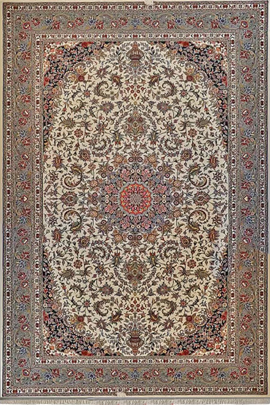 فرش ستاره کویر یزد 700 شانه کلکسیون شاهکار نوین کد N148 زمینه 2503 (غیربرجسته)