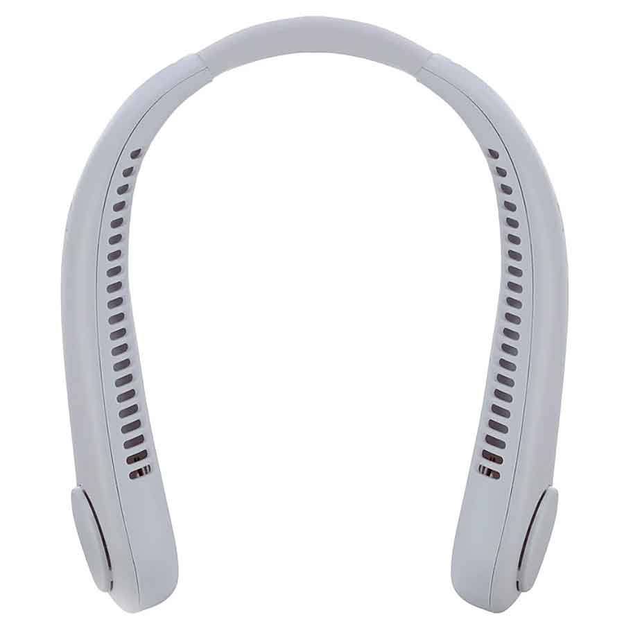پنکه گردنی شارژی LED دار Neck Fan مدل P014 | پنکه همراه بدون پره با باتری لیتیومی
