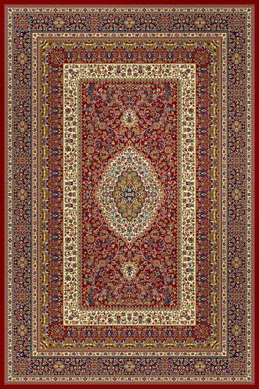 فرش ستاره کویر یزد 500 شانه کلکسیون ایساتیس کد I08 زمینه 8049