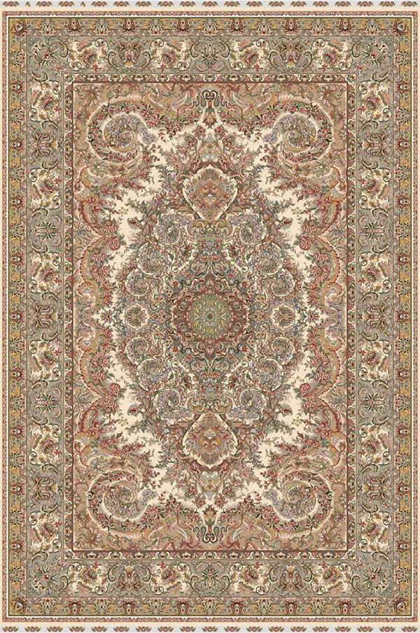 فرش ستاره کویر یزد 700 شانه کلکسیون شهریار کد Q23 زمینه 1008 (غیربرجسته)