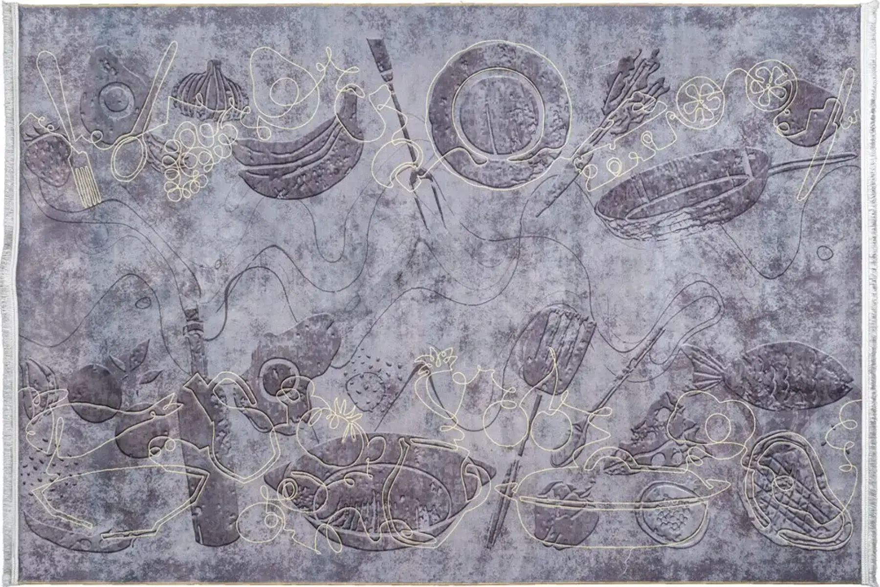 فرش محتشم آشپزخانه کد 2544031090 زمینه تمام رنگ (غیربرجسته)