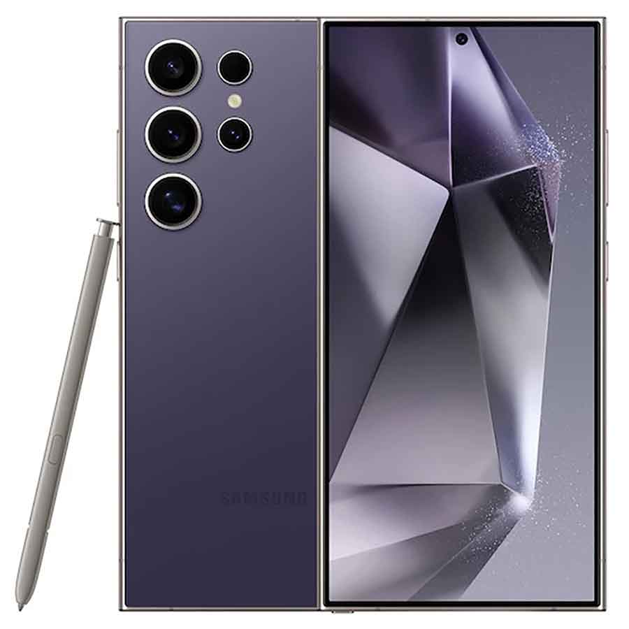 گوشی طرح سامسونگ مدل Galaxy S24 Ultra حافظه 128 رم 8 گیگابایت فول کپی شرکت KS با گارانتی شرکتی (نسخه بدون هنگی)