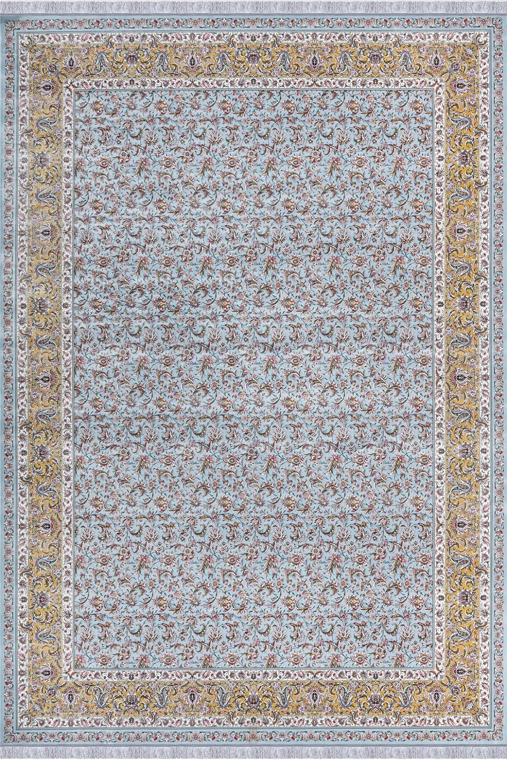 فرش مهدیان 1500 شانه کلکسیون والری کد 50402 زمینه الماسی (برجسته)