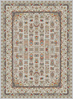 فرش ستاره کویر یزد 1500 شانه کد TX503 زمینه 1030 (برجسته)