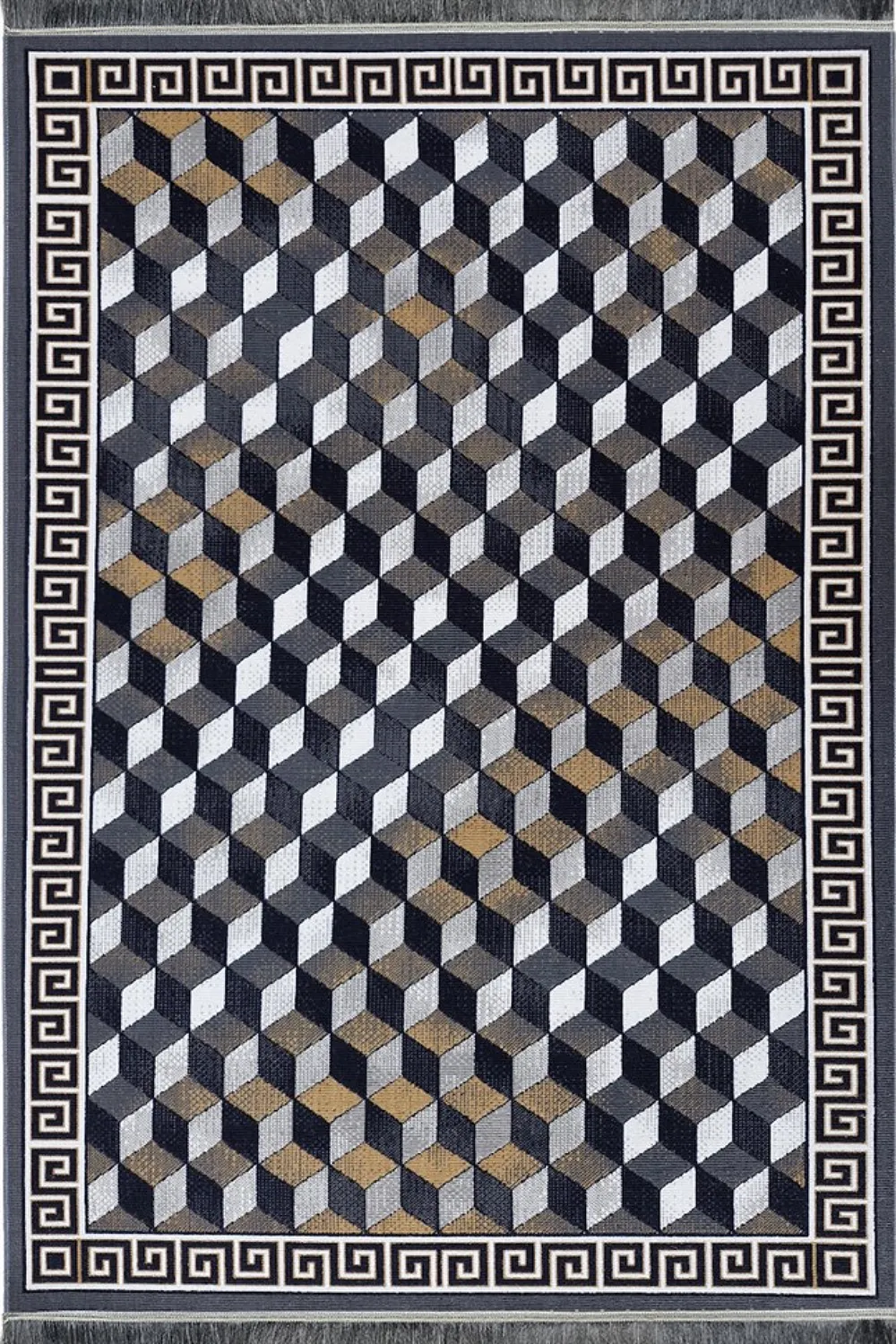 گلیم ماشینی جزیره کد 919 زمینه طوسی (غیربرجسته)