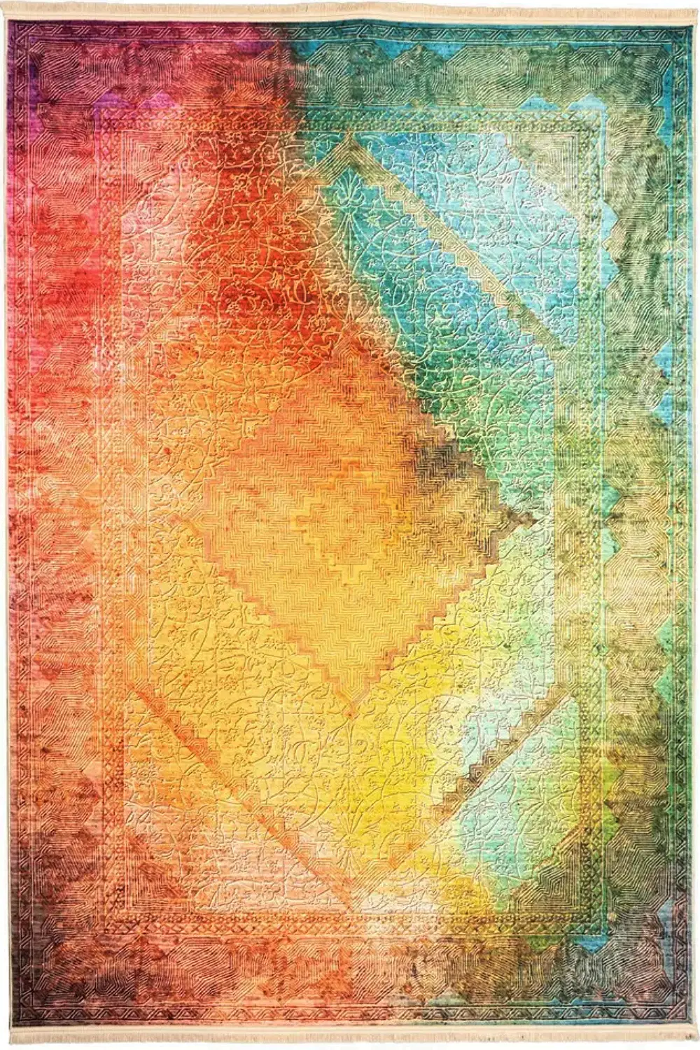 فرش محتشم 1200 شانه مدرن کد 300625 تمام رنگ (غیربرجسته)