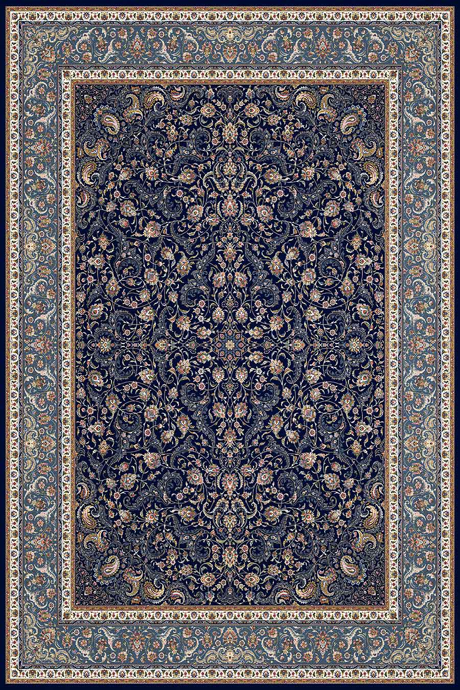 فرش ستاره کویر یزد 1000 شانه کلکسیون عالی قاپو کد HA52 زمینه 3096 (برجسته)