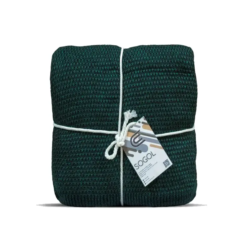 شال مبل کلکسیون سوگل سایز 200*140 سانتی متر رنگ سبز یشمی