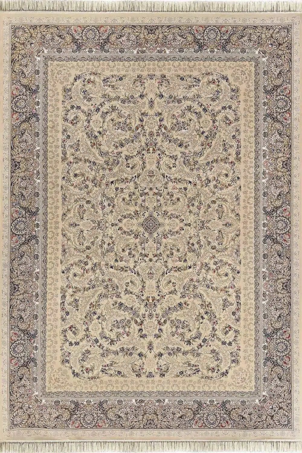 فرش داریوش 1200 شانه کلکسیون هیلتون کد 1205 زمینه کرم (برجسته)