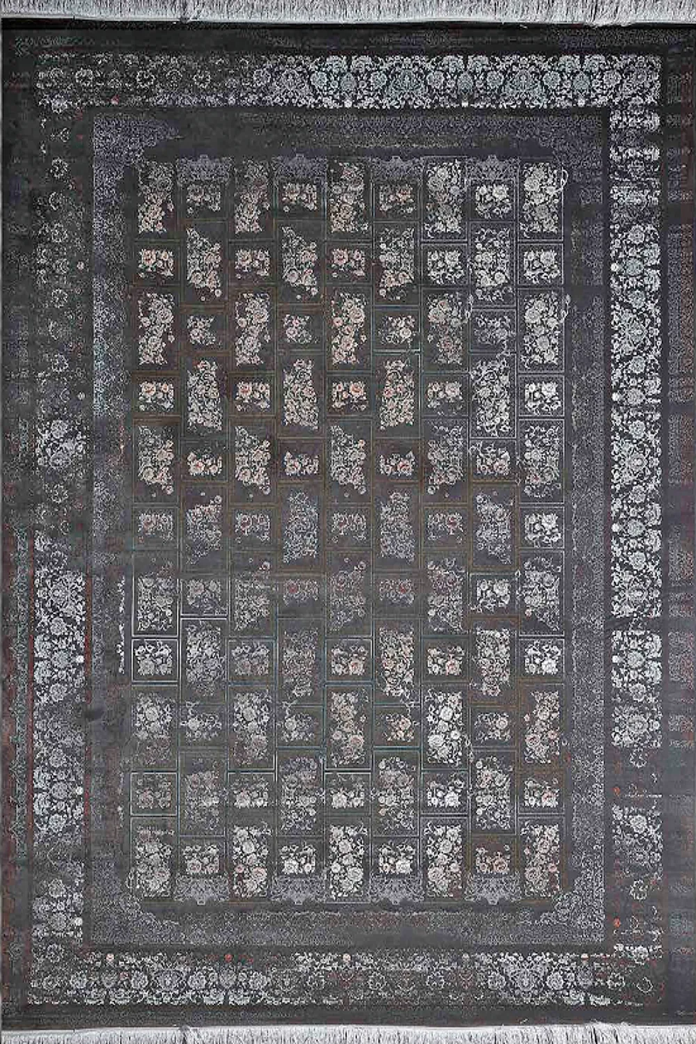 فرش آراد 1200 شانه کد 206 زمینه وینتج (غیربرجسته)