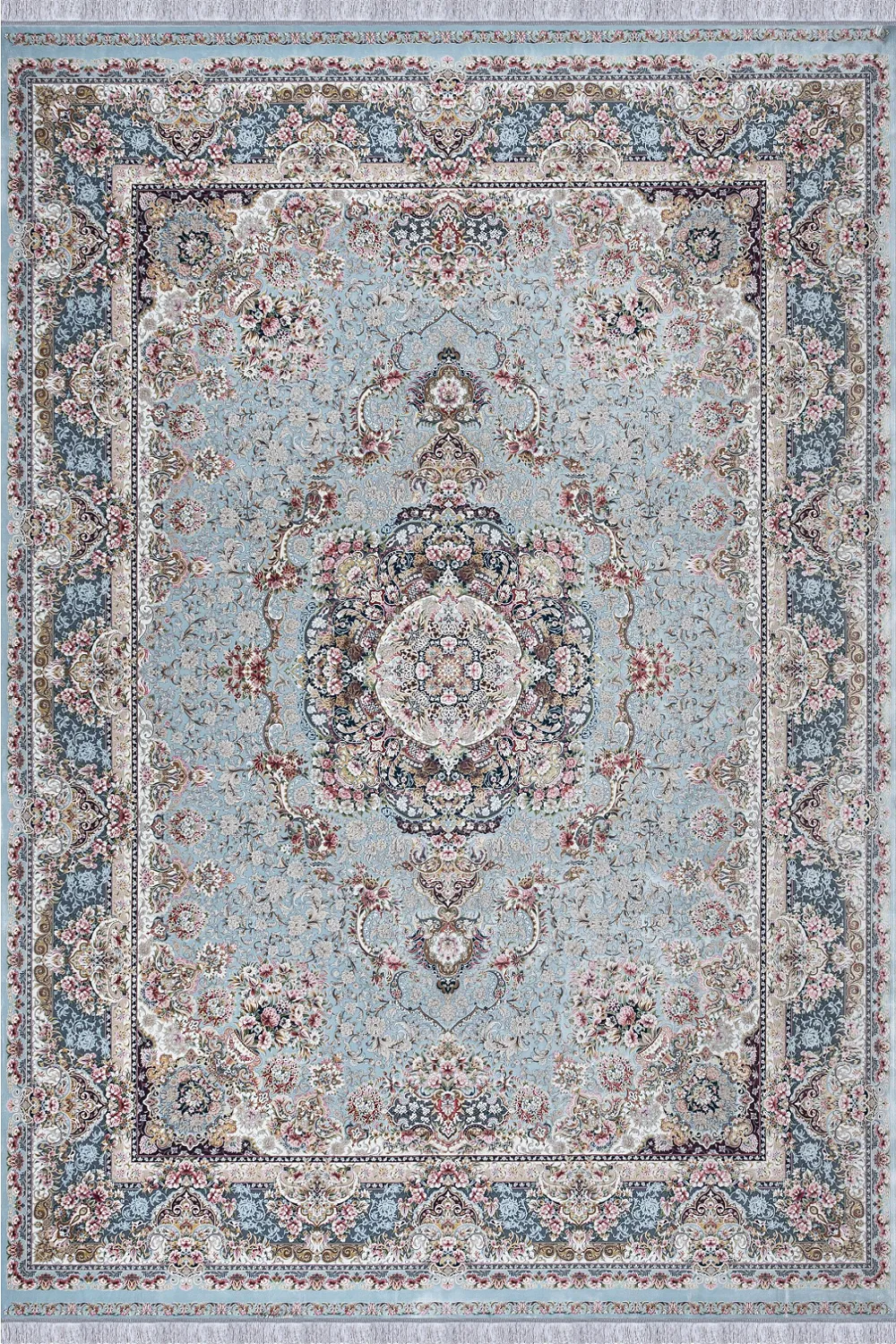 فرش مهدیان 1500 شانه کلکسیون والری کد 50302 زمینه الماسی (برجسته)