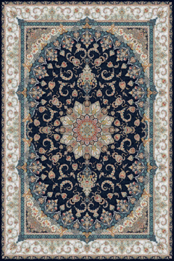 فرش ستاره کویر یزد 1500 شانه کلکسیون ستارگان کویر کد TX500 زمینه 1093 (برجسته)