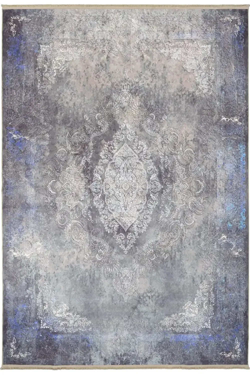 فرش محتشم کهنه نما 1200 شانه کد 300628 زمینه سبز (غیربرجسته)