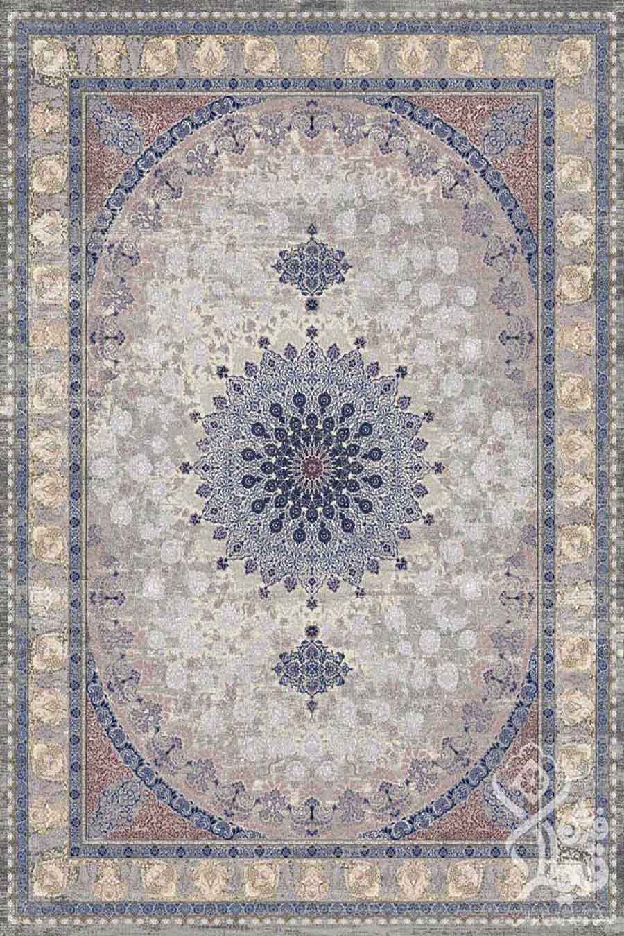 فرش قیطران 1200 شانه کلکسیون مروارید طرح لبینا گل برجسته | خرید فرش قیطران قیمت کارخانه