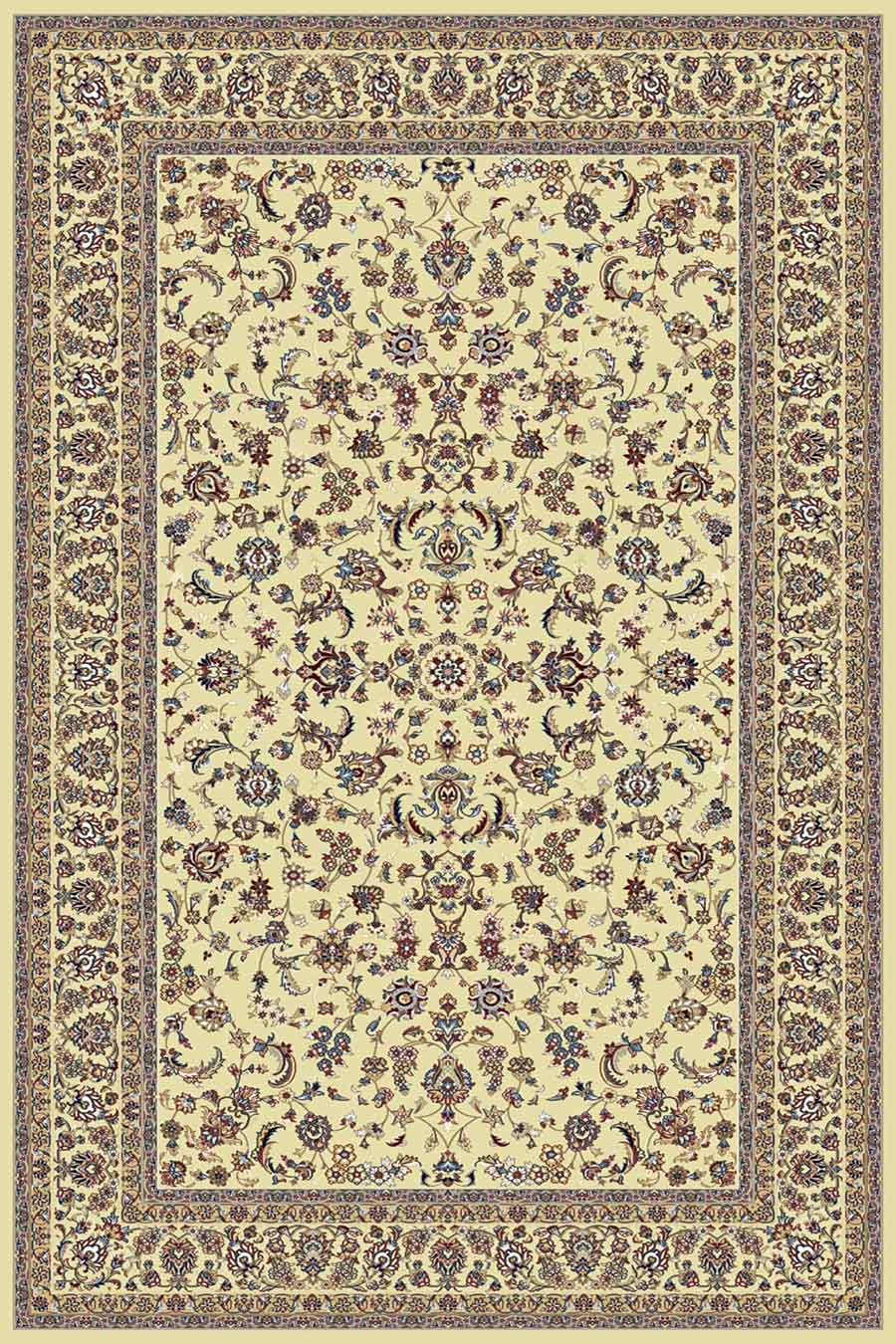 فرش ستاره کویر یزد 500 شانه کلکسیون شاه عباسی کد X53 زمینه 1700