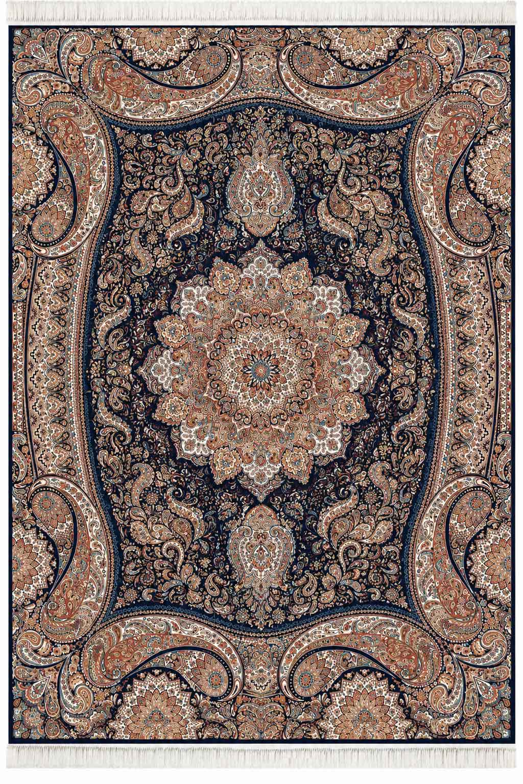 فرش کاشان 700 شانه کلکسیون نوستالژی طرح پارادایس (رنگبندی متنوع)