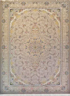 فرش ستاره کویر یزد 1000 شانه کد E41 زمینه 2033 (برجسته)