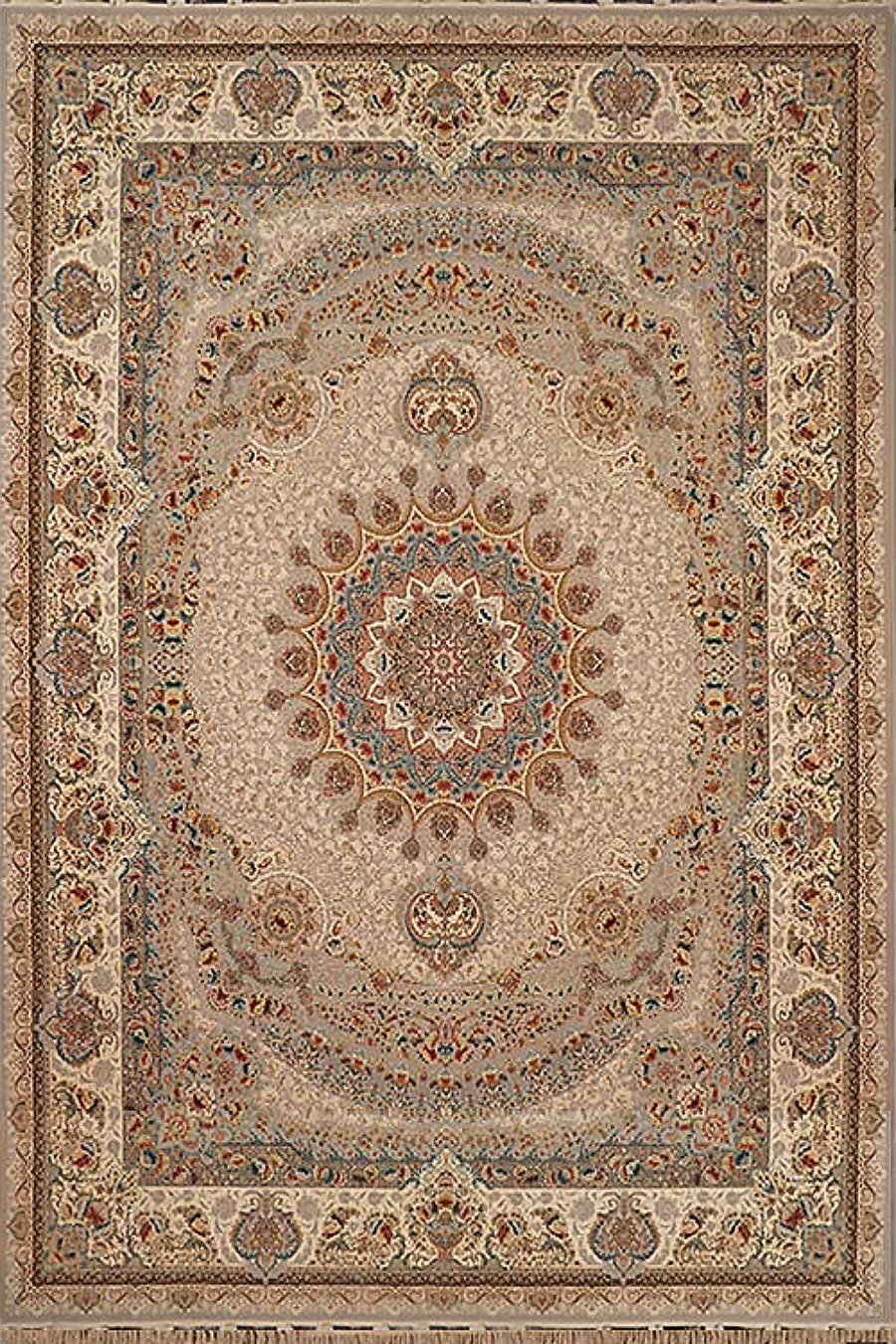 فرش ستاره کویر یزد 1500 شانه کلکسیون ستارگان کویر کد TX501 زمینه 1030 (برجسته)