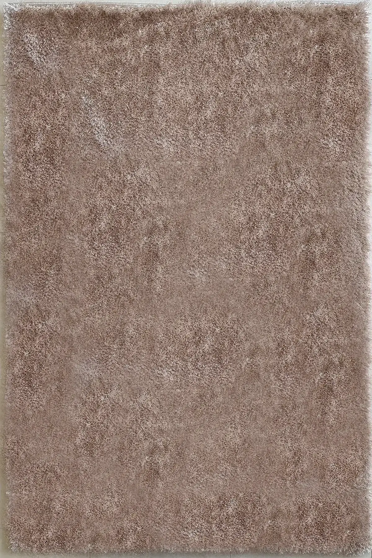 فرش آینده پرزبلند کلکسیون سه بعدی زمینه نسکافه ای (شگی)