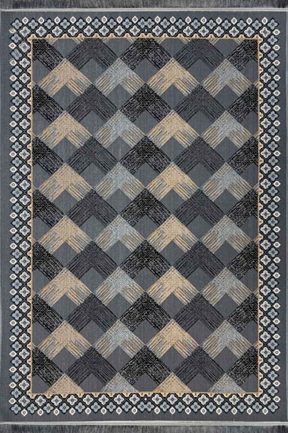 گلیم ماشینی جزیره کد 812 زمینه طوسی (غیربرجسته)