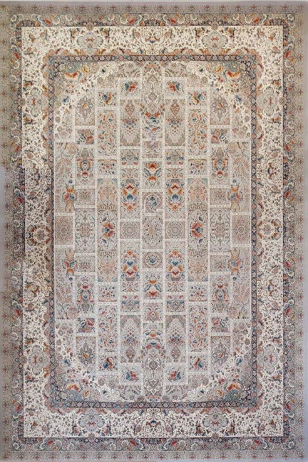 فرش ستاره کویر یزد 1500 شانه کلکسیون ستارگان کویر کد TX503 زمینه 1030 (برجسته)