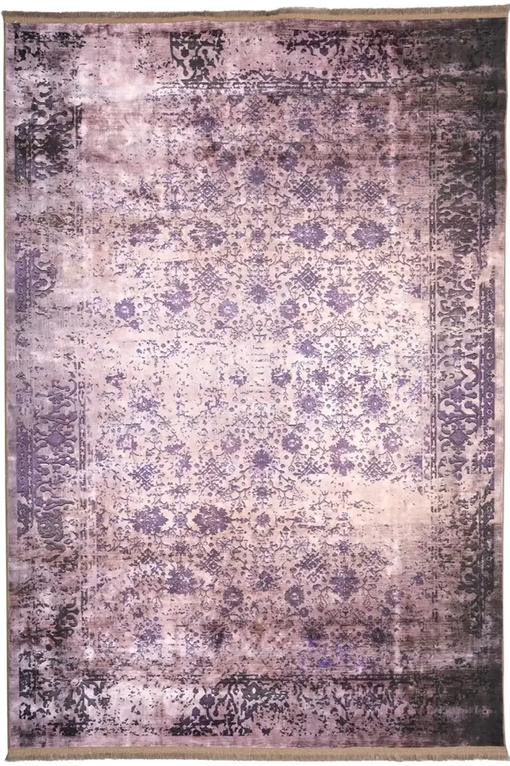 فرش محتشم کهنه نما 1200 شانه کد 300603 زمینه کرم (غیربرجسته)