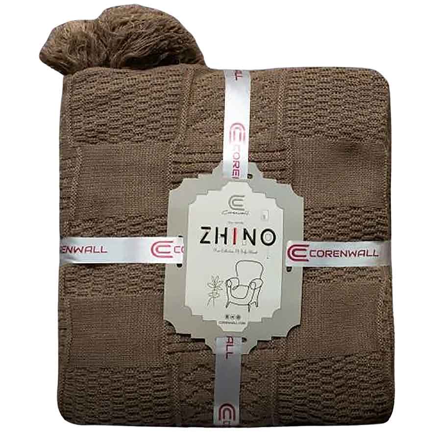 شال مبل کلکسیون ژینو سایز 180*140 سانتی متر رنگ نسکافه ای