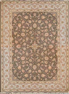 فرش ستاره کویر یزد 1500 شانه کد TX502 زمینه 1073 (برجسته)