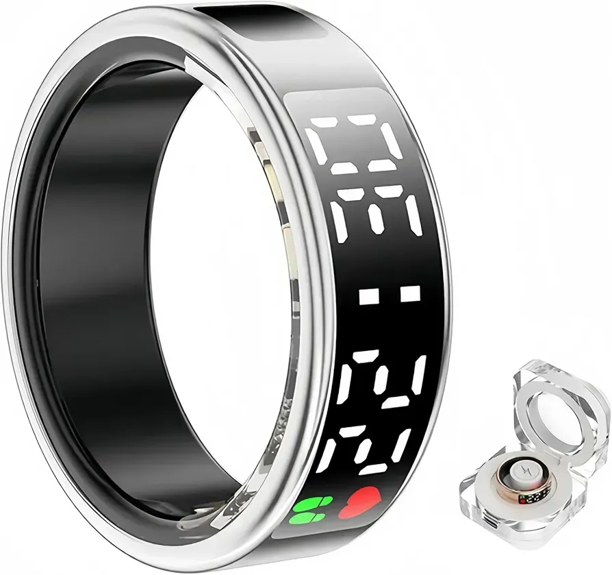 حلقه هوشمند SR08 مدل Smart Ring With Charging Case (اورجینال)