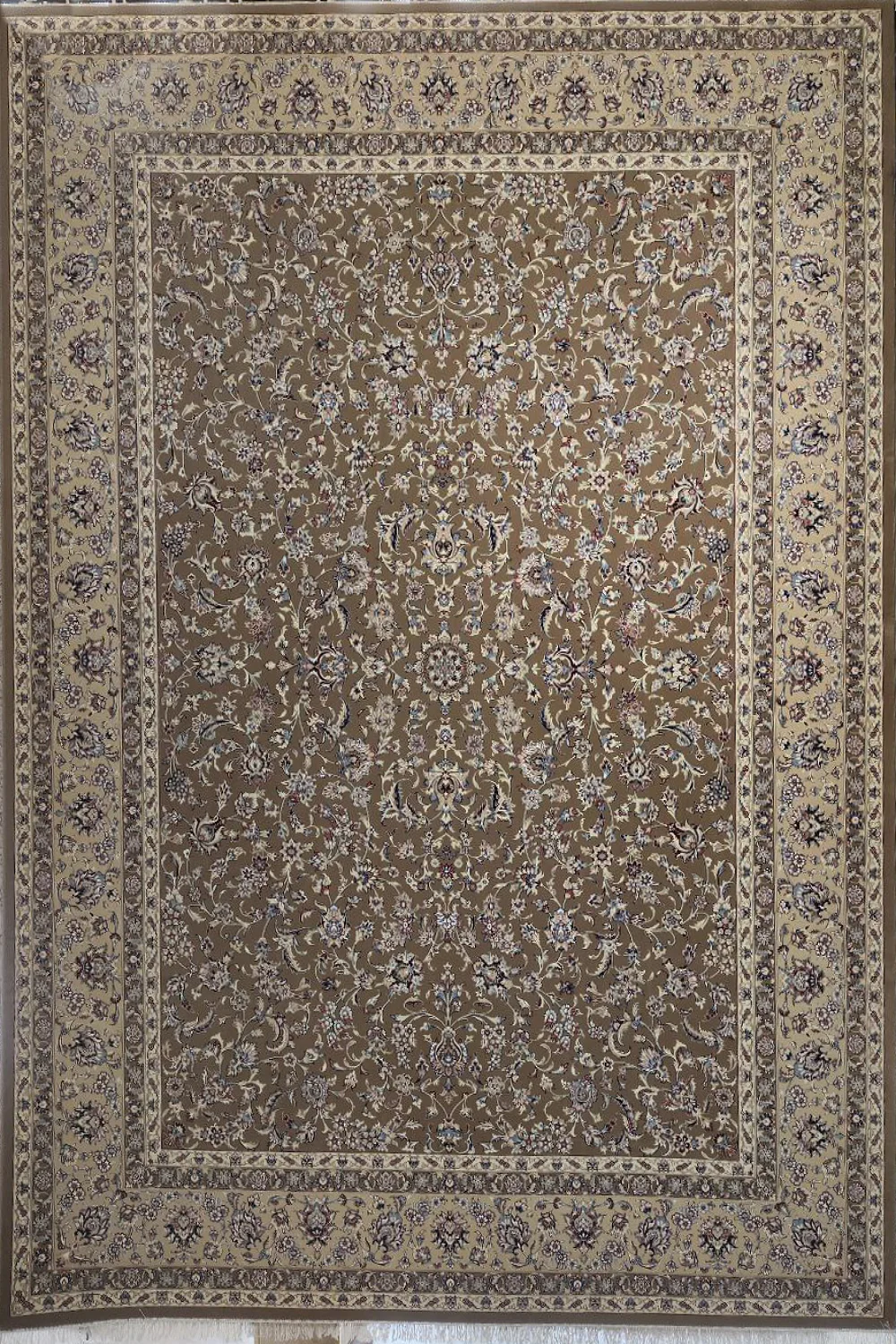 فرش ستاره کویر یزد 500 شانه کلکسیون شاه عباسی کد X53 زمینه 1731 (غیربرجسته)