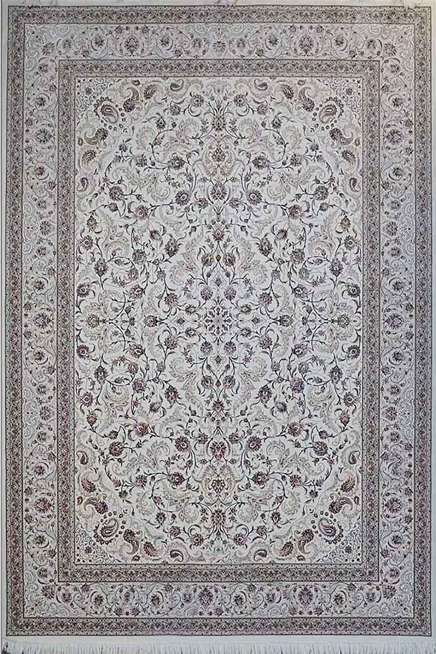 فرش ستاره کویر یزد 1000 شانه کلکسیون عالی قاپو کد HA52 زمینه 3002 (برجسته)