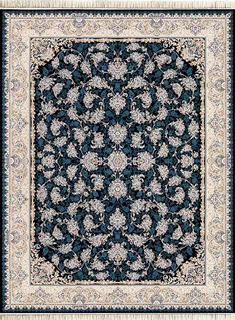 فرش داریوش 1500 شانه کد 1576 زمینه سورمه ای (برجسته)