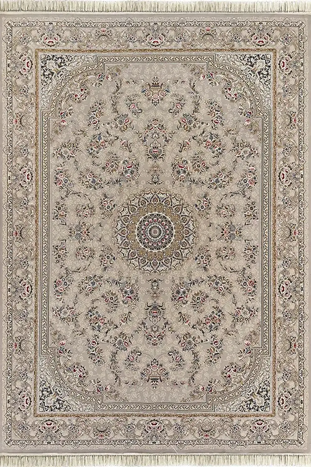 فرش داریوش 1200 شانه کلکسیون هیلتون کد 1203 زمینه فیلی (برجسته)