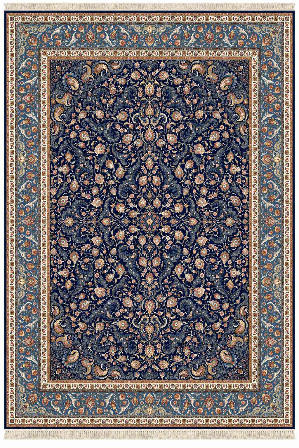 فرش ستاره کویر یزد 1000 شانه کلکسیون عالی قاپو کد HA52 زمینه 3096 (برجسته)