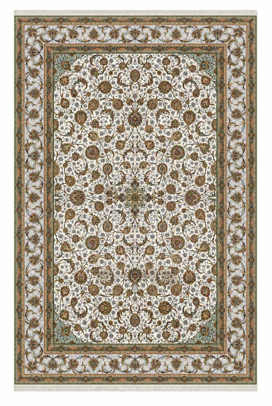 فرش ۱۵۰۰ شانه برجسته ستاره کویر یزد طرح ستارگان کویر کد TX502 زمینه ۱۰۰۳