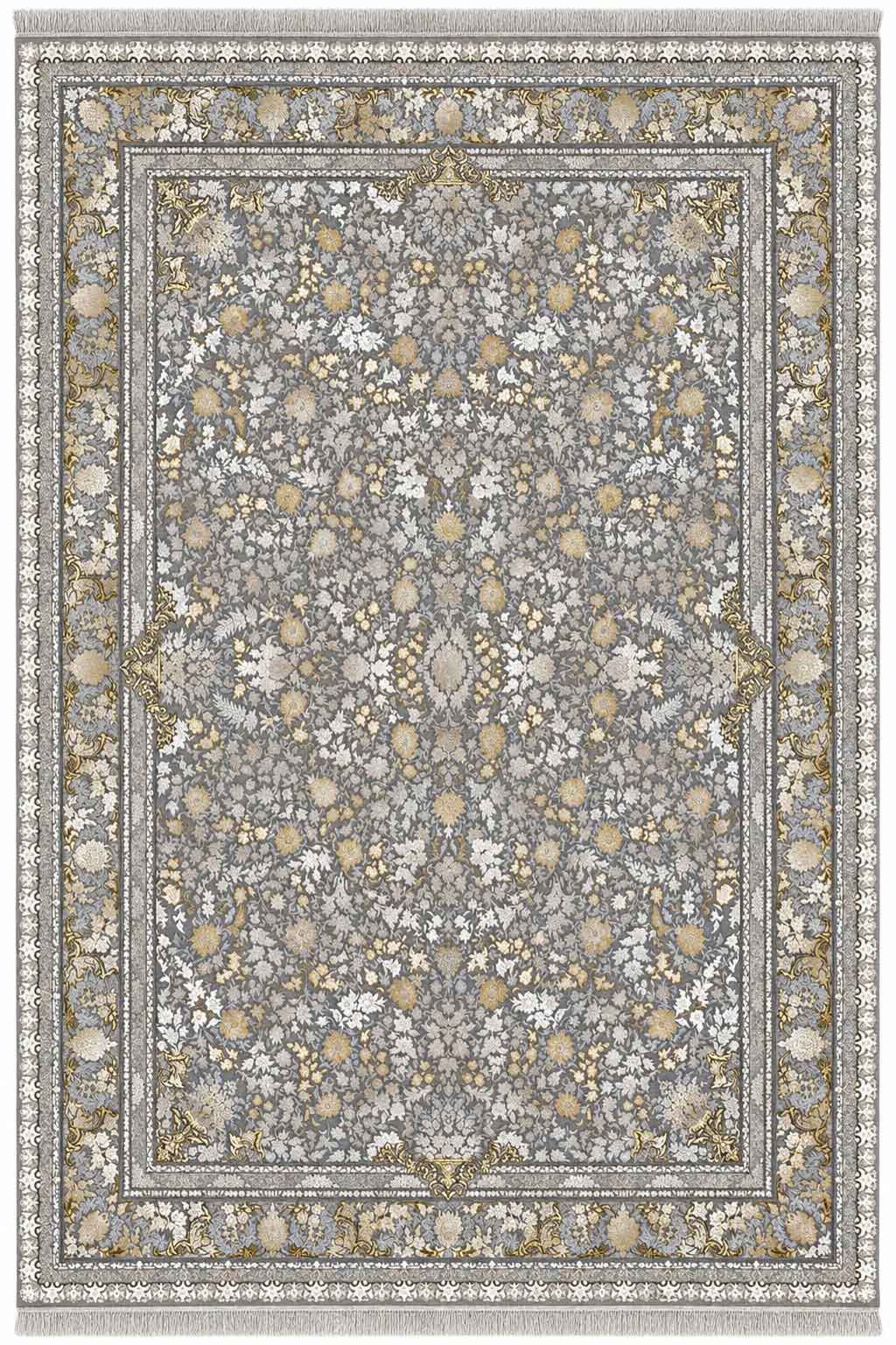 فرش قیطران 1200 شانه افسانه طرح آیریس گل برجسته