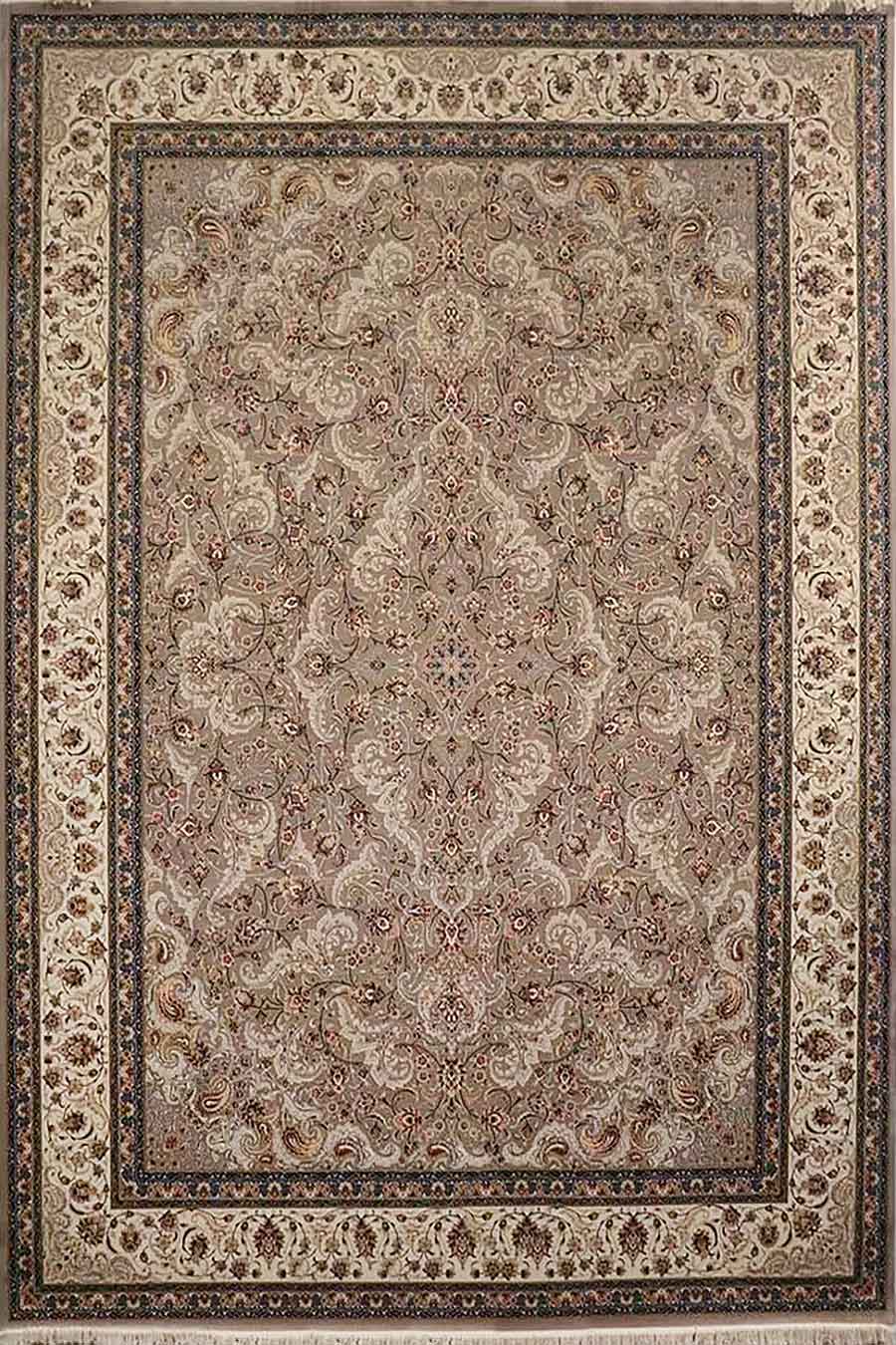 فرش ستاره کویر یزد 1000 شانه کلکسیون عالی قاپو کد HA52 زمینه 3030 (برجسته)