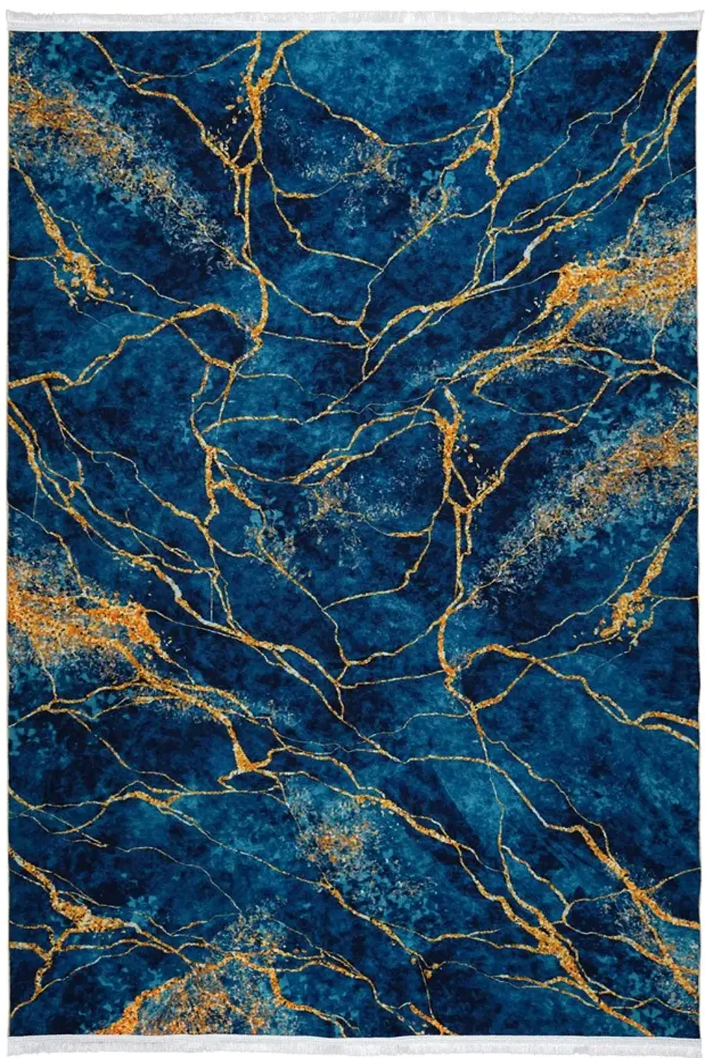 فرش محتشم 700 شانه مدرن کد 300105 زمینه آبی (غیربرجسته)