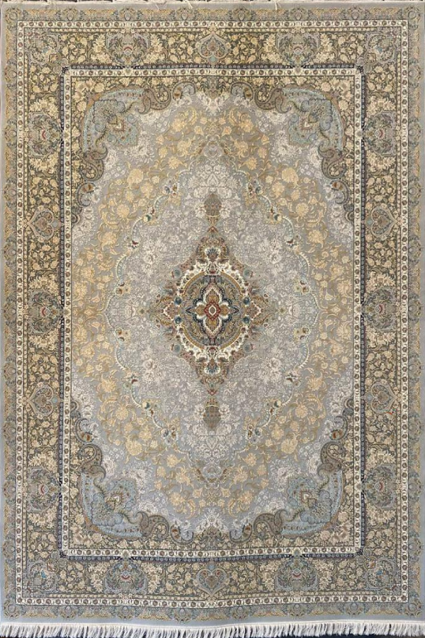 فرش ستاره کویر یزد 1500 شانه کلکسیون ستارگان کویر کد TX507 زمینه 1037 (برجسته)