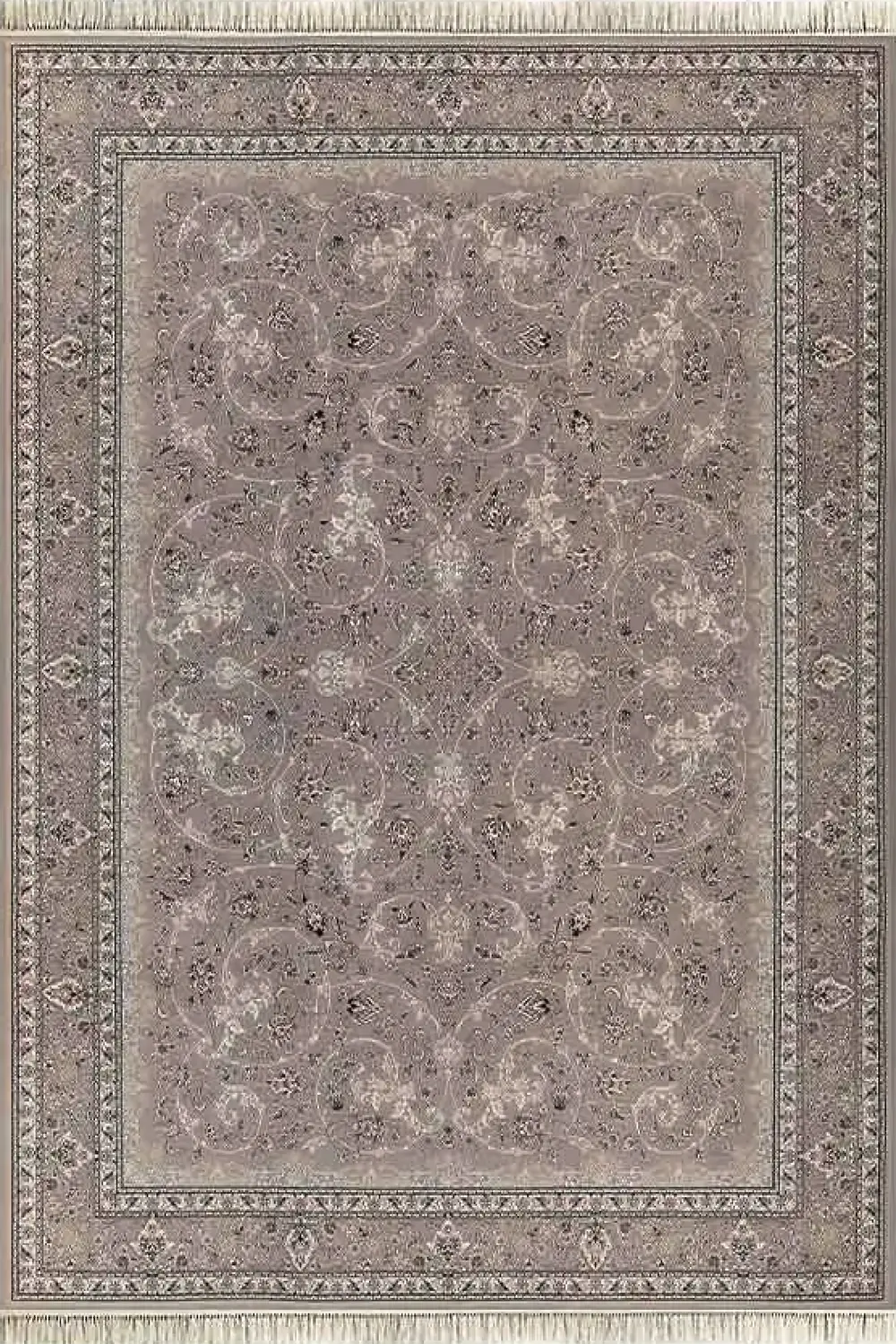 فرش داریوش 1200 شانه کلکسیون هیلتون کد 1213 زمینه فیلی (برجسته)