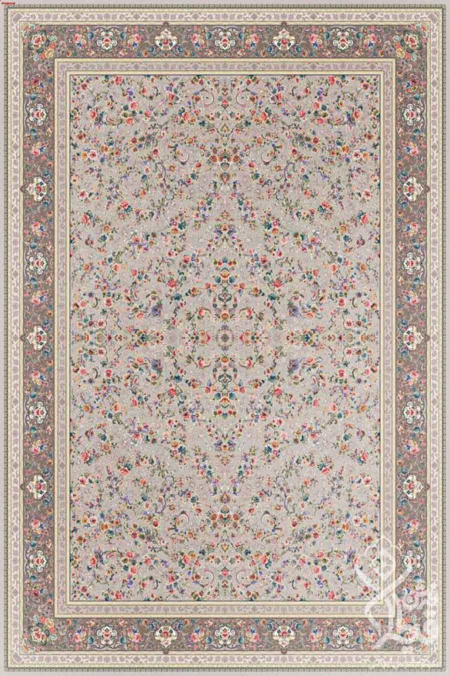 فرش قیطران 1500 شانه کلکسیون فردوس طرح ویسنا (رنگبندی متنوع)