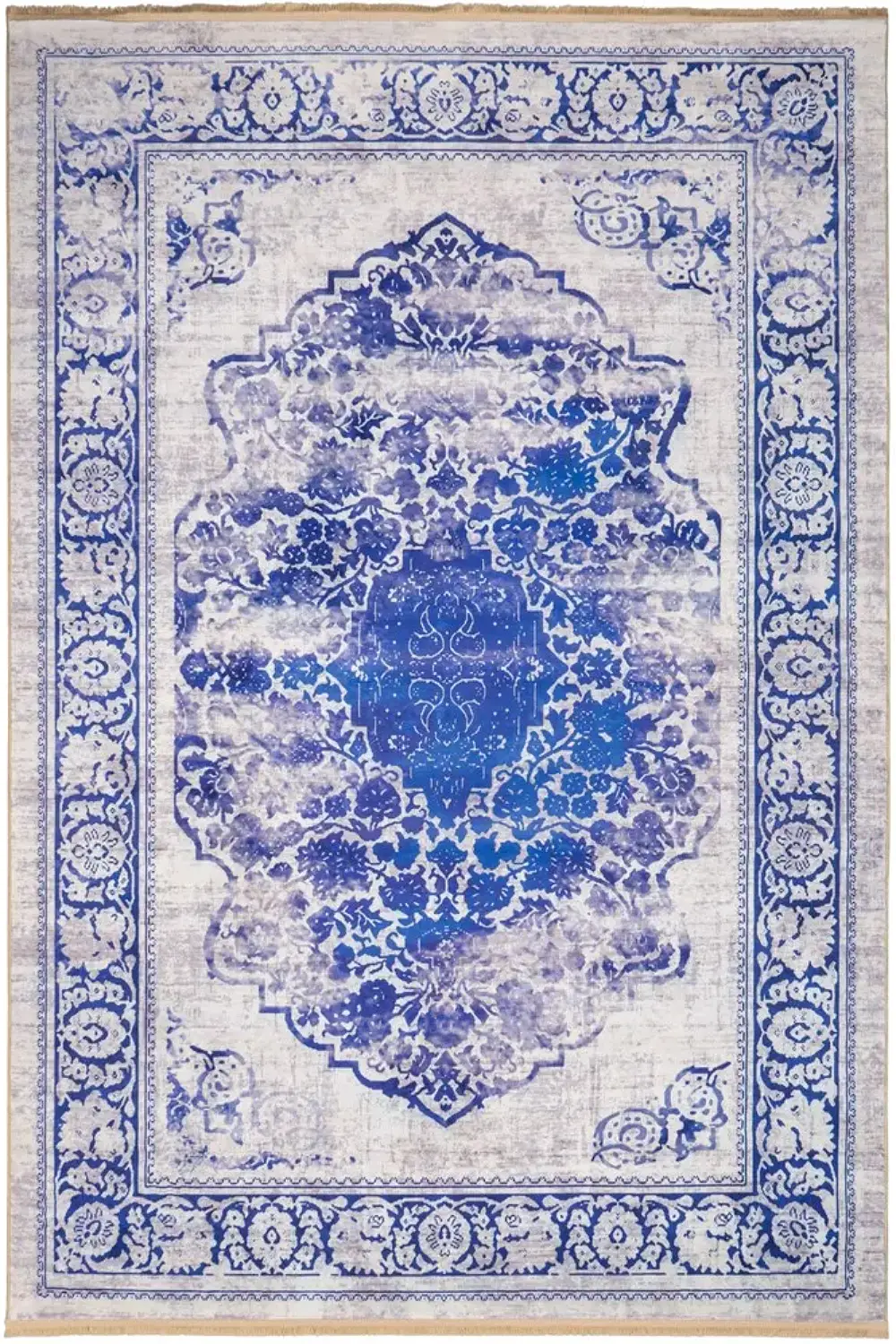 فرش محتشم کهنه نما 1000 شانه کد 900446 زمینه طوسی (غیربرجسته)