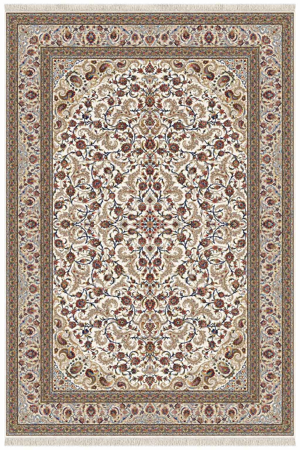 فرش ستاره کویر یزد 1000 شانه کلکسیون عالی قاپو کد HA52 زمینه 3002 (برجسته)