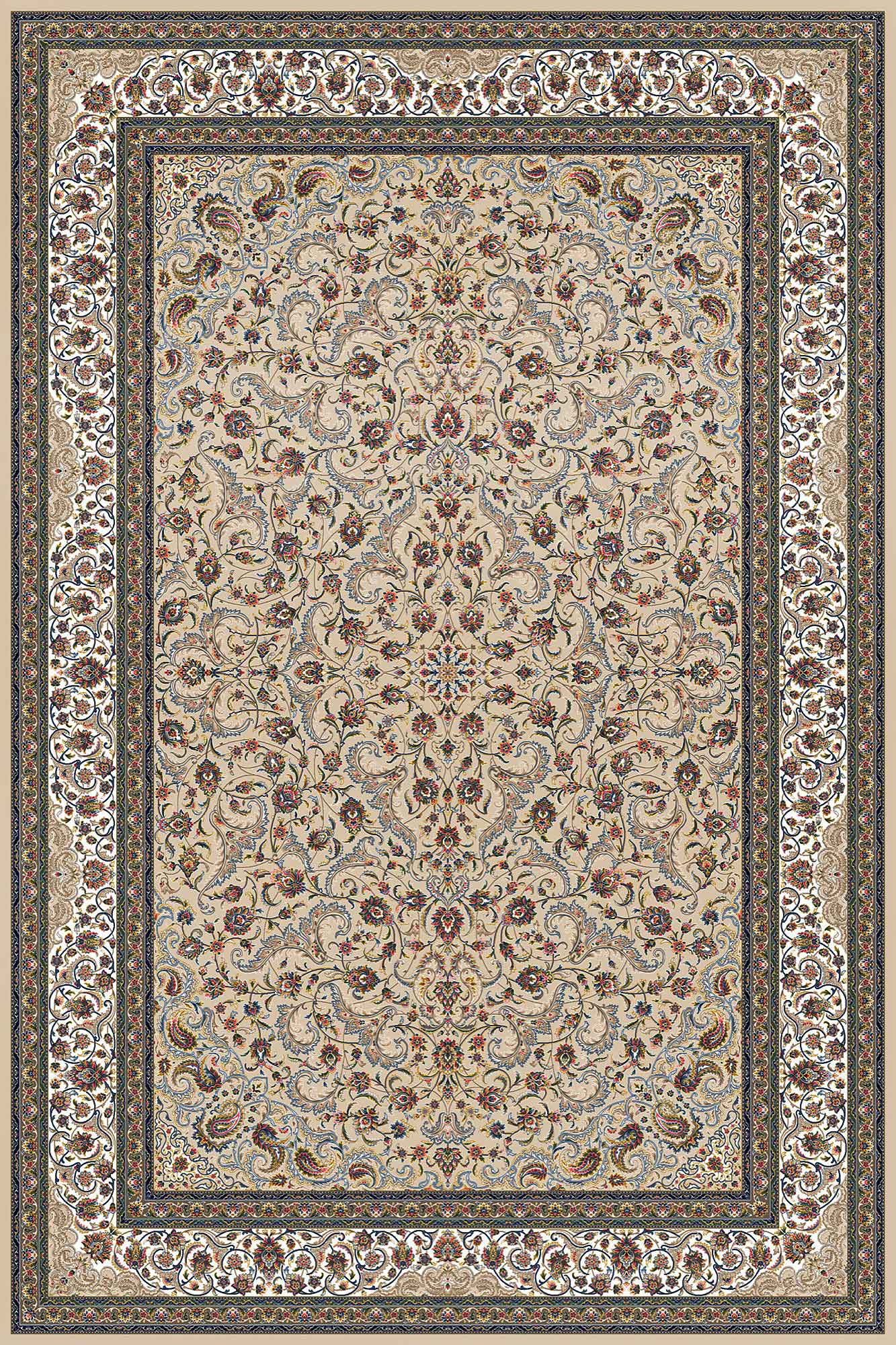 فرش ستاره کویر یزد 1000 شانه کلکسیون عالی قاپو کد HA52 زمینه 3020 (برجسته)