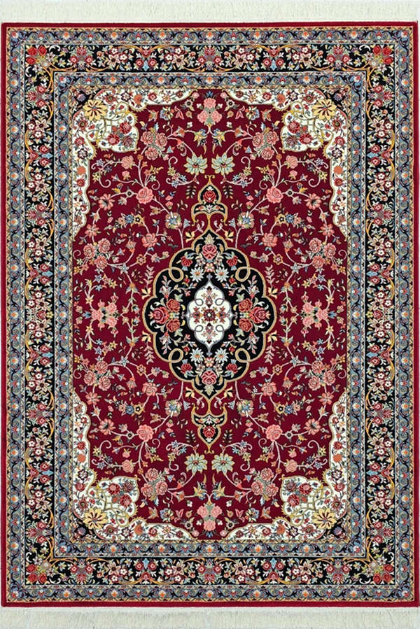 فرش ستاره کویر یزد 700 شانه کلکسیون شاهکار نوین کد N83 زمینه 2559 (غیربرجسته)