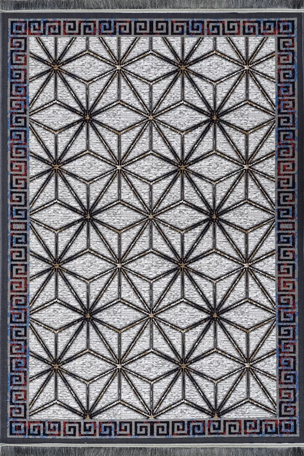 گلیم ماشینی جزیره کد 111 زمینه طوسی (غیربرجسته)